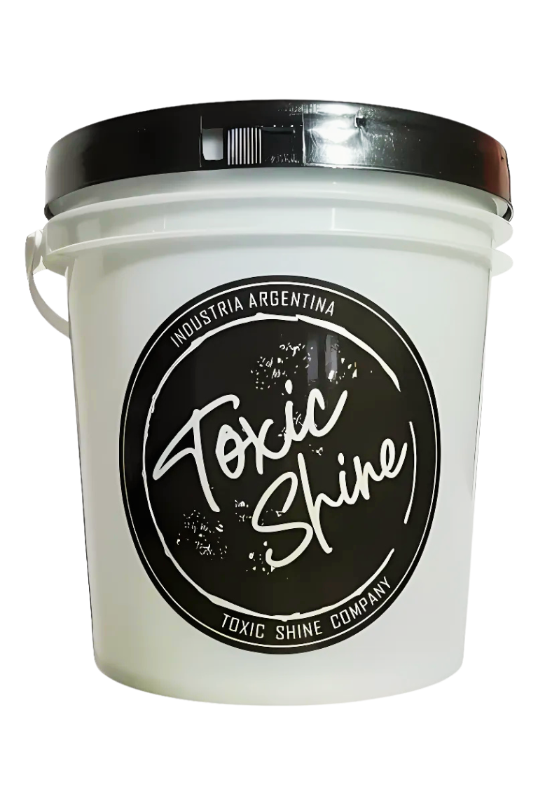 Balde De Lavado Auto Con Tapa 10 Lts Toxic Shine